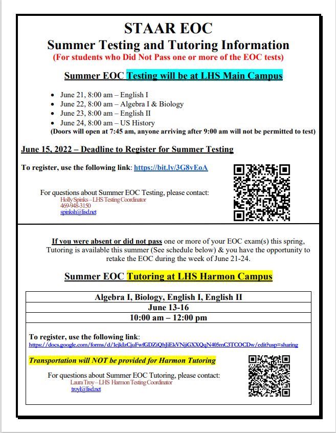  STAAR EOC